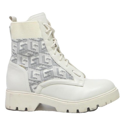 Guess bottines lacets blanc - guess,