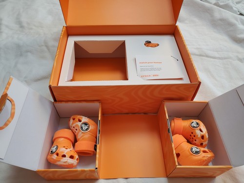 Orange dog bark crocs - dog,