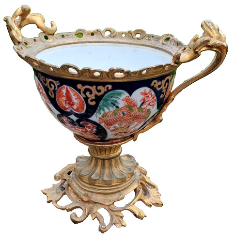 Coupe sur pied - coupe, porcelaine