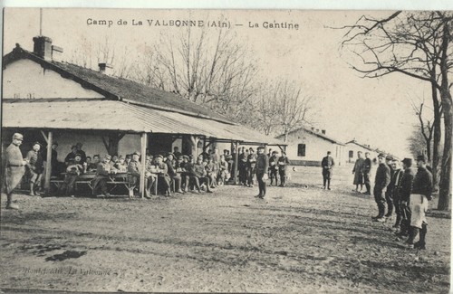 Cpa camp valbonne 01 - la,