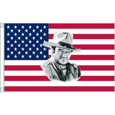 DRAPEAU USA JOHN WAYNE
