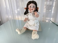 Poupée d'artiste ancienne poupée tête porcelaine de collection 54 cm état...