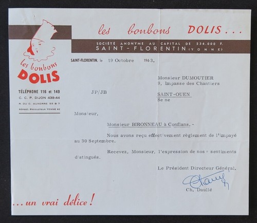 Facture florentin 1963 - facture, st