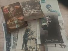 Lot of 18 Old Happy New Year Theme Postcards. War 14-18