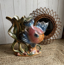 Vase italien en barbotine