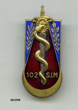 Insigne , 102  Section d’Infirmiers Militaires