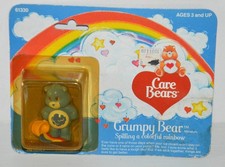 BLISTER Figurine PVC BISOUNOURS CARE BEARS vintage GROGNON GRUMPY KENNER AGC 84
