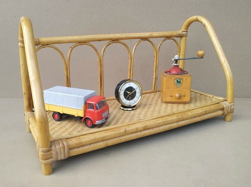 Etagère rotin vintage déco - rotin,