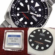 Seiko Noir Cadran Japon Fabriqué pour SKX007 7S26-0020 Diver NOS Authentique