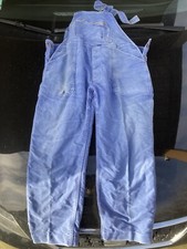 Antique moleskine overalls mont saint michel blue beaude jacket work