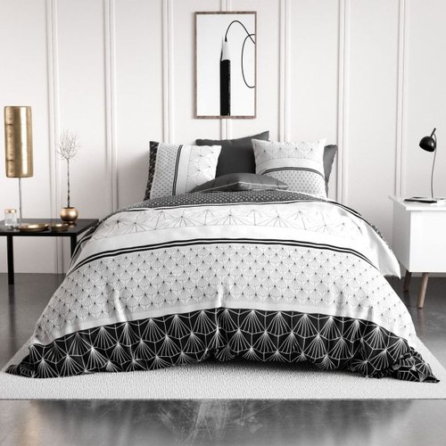 Parure lit 220x240 coton - de, cm