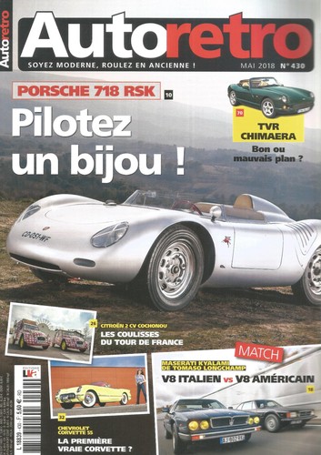 Auto retro 430 porsche 718 - n°430,