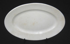 grand plat blanc faïence service ancien vaisselle blanche Choisy le Roi