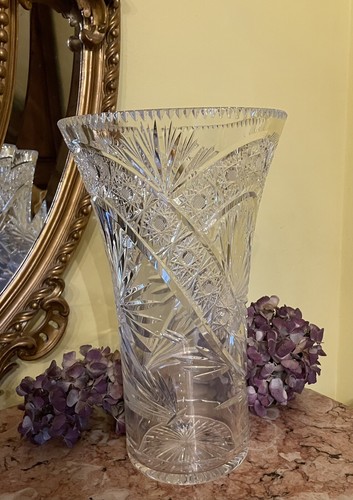 Grand vase évasé cristal - grand,