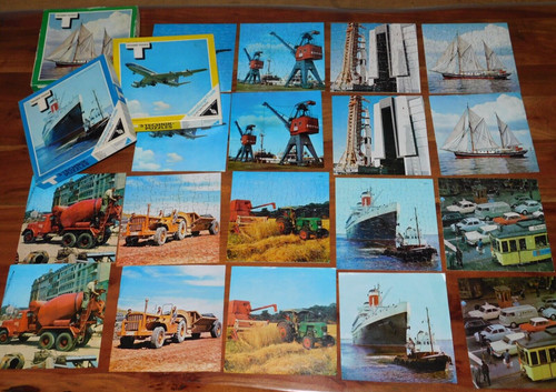 Vintage 1970 technik puzzles - vintage,