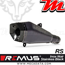 Silencieux REMUS RS Inox noir embout noir RACE Vespa GTS Super 300 HPE - 2020