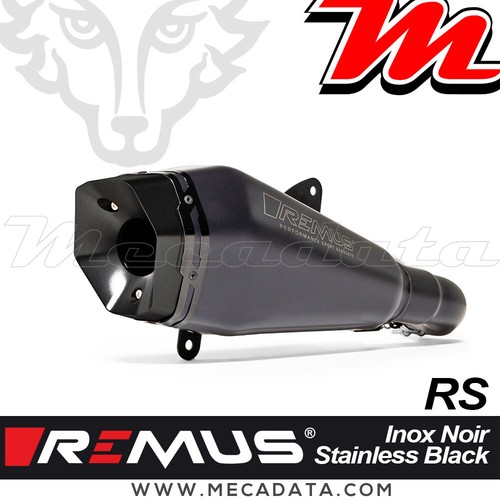 Silencieux remus inox noir - inox,