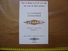 GEVARM GEVELOT 22 Gauge Rifle Manual Brochure Flyer Technical Manual