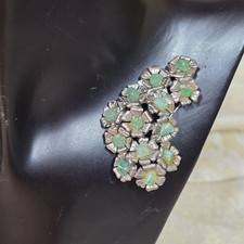 Broche Vintage Étain Argenté