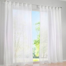 2 Pcs Voile Rideaux