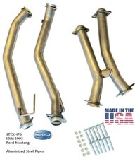 1979-1993 Mustang GT/LX/Cobra, 2.5 in. H-Pipe Aluminized Do It yourself Fox Body