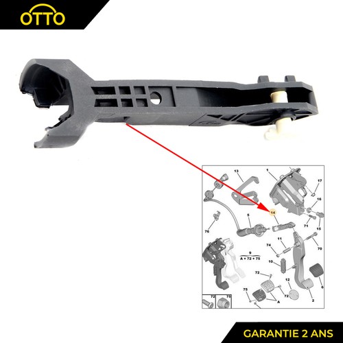 Attache câble pédale - attache,