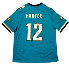 TRAVIS HUNTER JACKSONVILLE JAGUARS SIGNED JERSEY NIKE GAME THROWBACK BECKETT COA