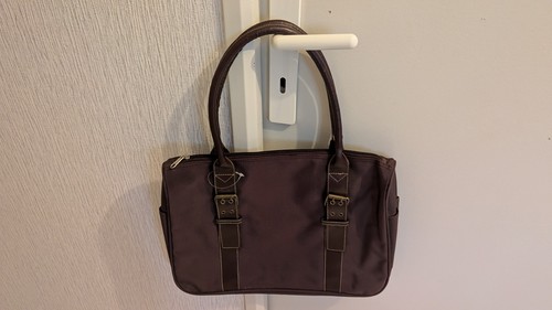 Sac main pochette marron - &,