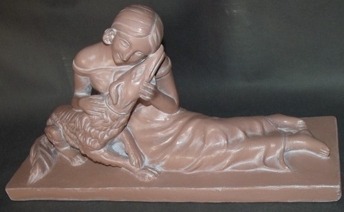 Sculpture plâtre patiné - sculpture,