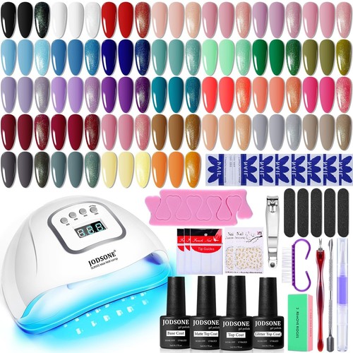 Complete gel nail kit with - nail,