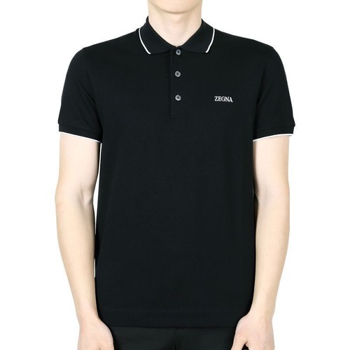 Zegna polo logo - logo, homme