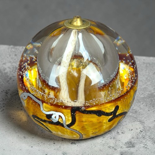 Lampe huile vintage - lampe, verre