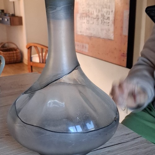 Carafe verre fumé gris - en,