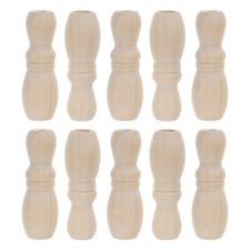 Lot de 10 pompons en bois pour cordons de stores, rideaux autres créations