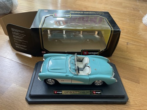 Chevrolet corvette 1957 burago - chevrolet,