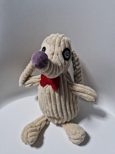 Doudou peluche chien beige