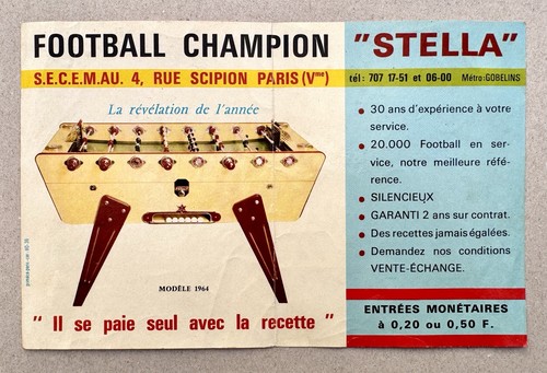 Document ancien baby foot - document, à