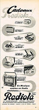 1956 ADVERTISING 025 RADIOLA electric turntable radio