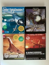 PC Big Box Lot 4 Jeux Simulation Avion Flight Simulator Combat 39 45 Concorde