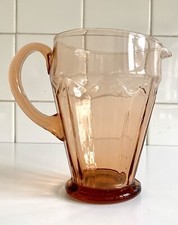 OLD PITCHER old pink glass jug