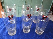 VERRES A BIERE JUPILER,  50 CL, NEUFS (lot de 6)