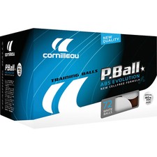 Balles de tennis de table (72 pièces) P-ball 1* Cornilleau Blanc