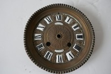 Ancien cadran horloge bronze Domange Rollin Paris chiffre email pendule cartel