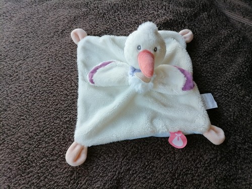 Doudou plat cigogne - doudou, et