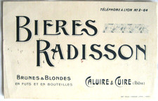 Buvard Brasserie Bières