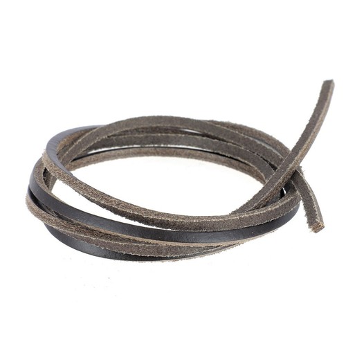 Lacet cuir carré largeur - lacet, en