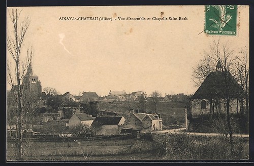 Cpa ainay chateau - cpa, ainay-le-chateau,