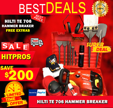 HILTI TE 706, DISPLAY, MADE IN GERMANY, FREE CHISELS, FAST SHIP 