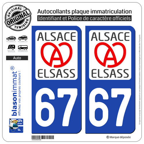 Stickers autocollant plaque - 2,