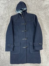 L.L.Bean Duffle Coat Womens Medium Blue Wool